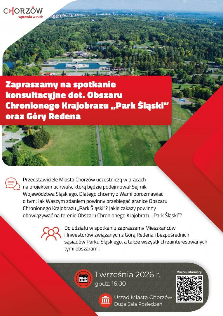 Spotkanie konsultacyjne dot. Obszaru Chronionego Krajobrazu „Park Śląski” oraz Góry Redena